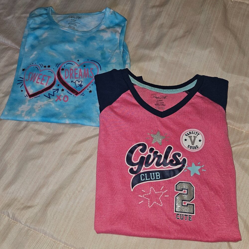 2 Piece Girls Pajama Night Gowns Rene Rofe Size 6/6x